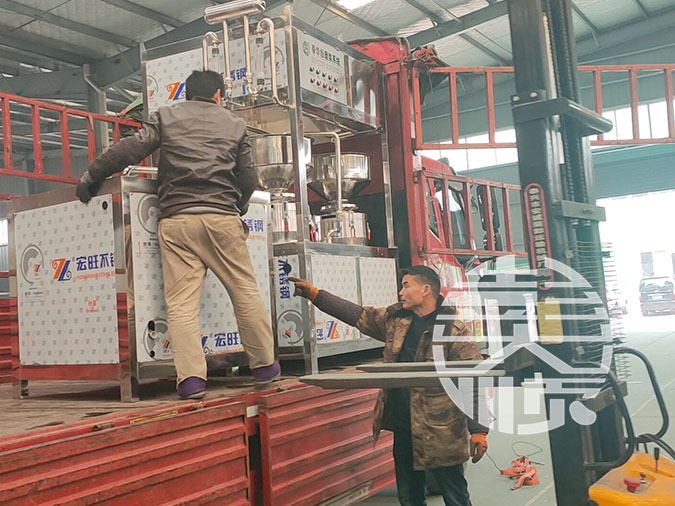 俄羅斯客戶訂購的大型豆制品生產線準備發貨