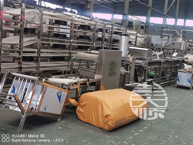 大型豆腐生產線準備發往新疆阿克蘇